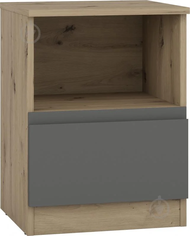 Тумба Грейд Естер-3 1ш J-pull 402x540x350 мм дуб артізан/графіт (80761985)